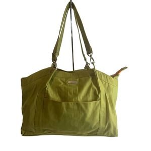 NEW Baggallini XL Hampton Bright Green/Orange Satchel Travel Gym Carry All TBag